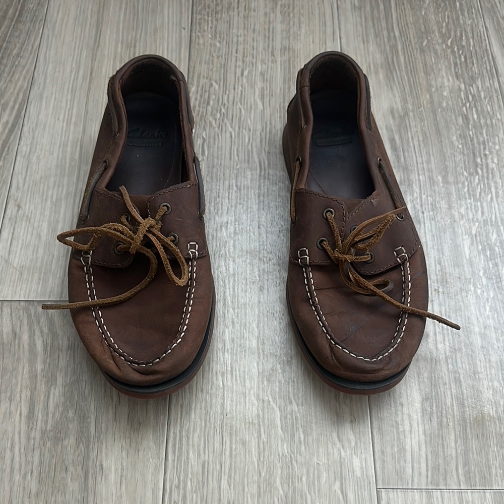 Men's Brown Leather Boat Shoes
